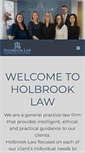Mobile Screenshot of holbrooklaw.co.nz